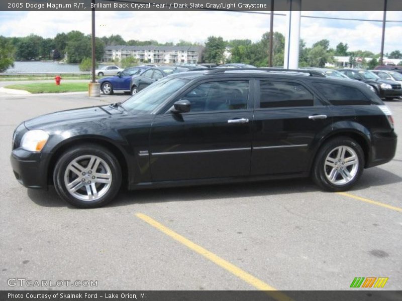 Brilliant Black Crystal Pearl / Dark Slate Gray/Light Graystone 2005 Dodge Magnum R/T