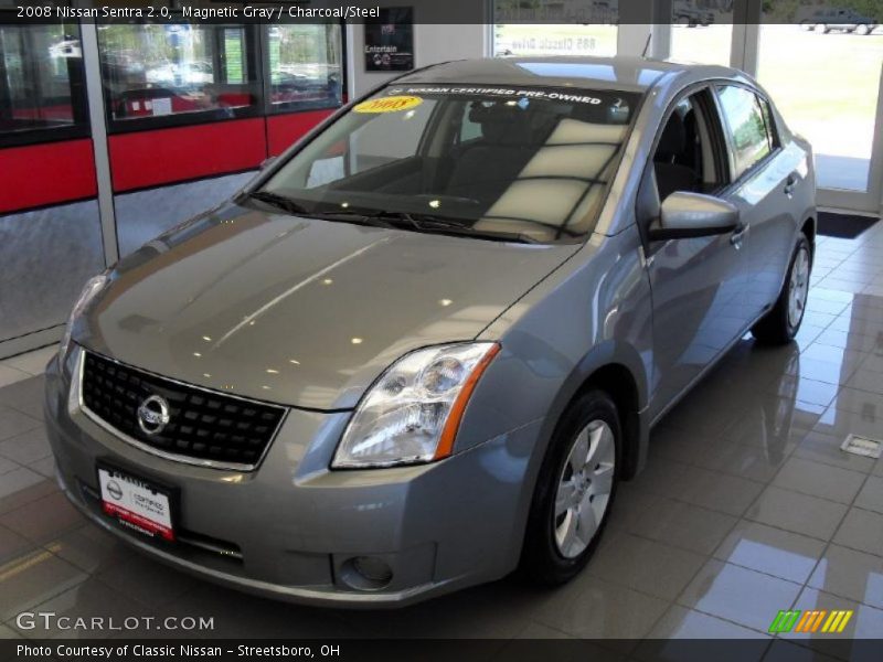 Magnetic Gray / Charcoal/Steel 2008 Nissan Sentra 2.0