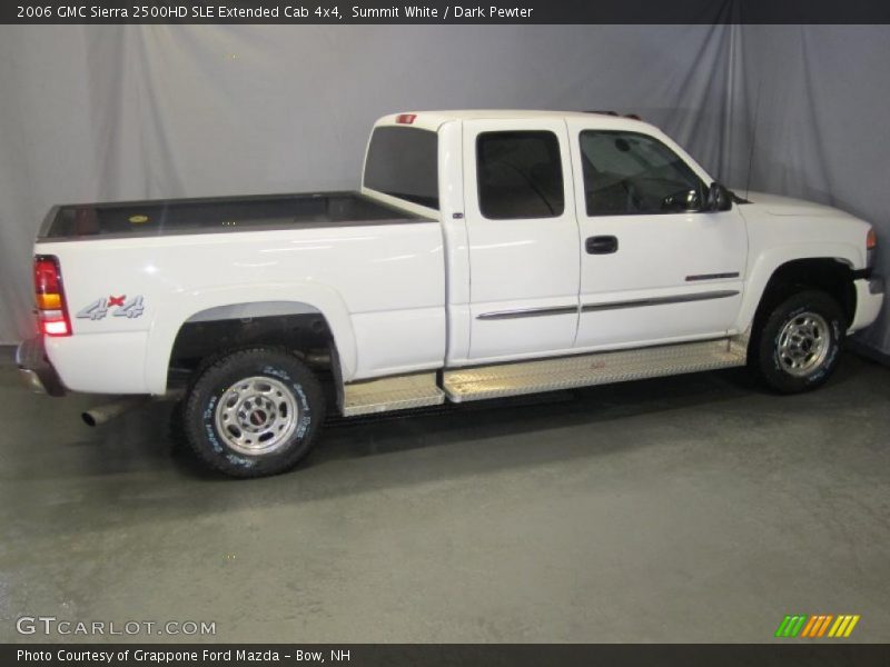 Summit White / Dark Pewter 2006 GMC Sierra 2500HD SLE Extended Cab 4x4