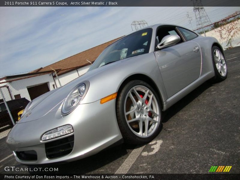 Arctic Silver Metallic / Black 2011 Porsche 911 Carrera S Coupe