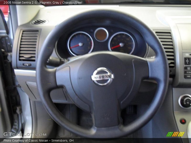 Magnetic Gray / Charcoal/Steel 2008 Nissan Sentra 2.0