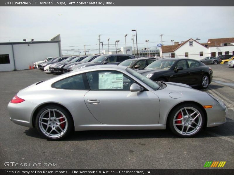 Arctic Silver Metallic / Black 2011 Porsche 911 Carrera S Coupe