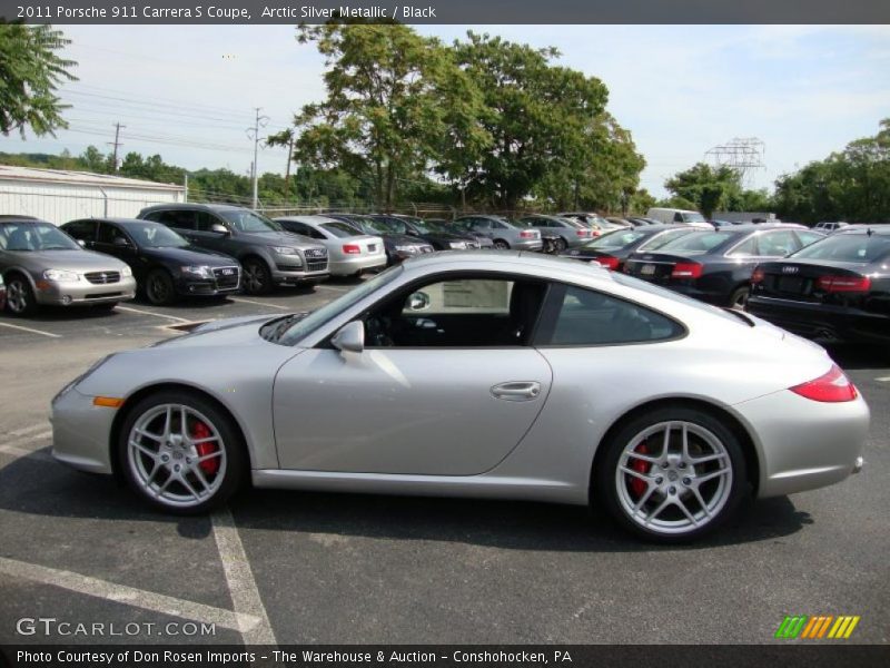 Arctic Silver Metallic / Black 2011 Porsche 911 Carrera S Coupe