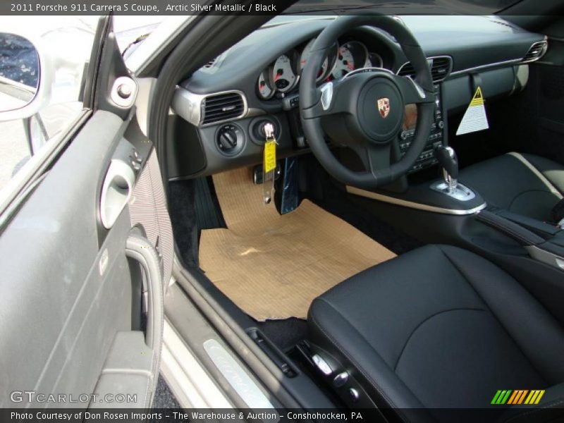 Arctic Silver Metallic / Black 2011 Porsche 911 Carrera S Coupe