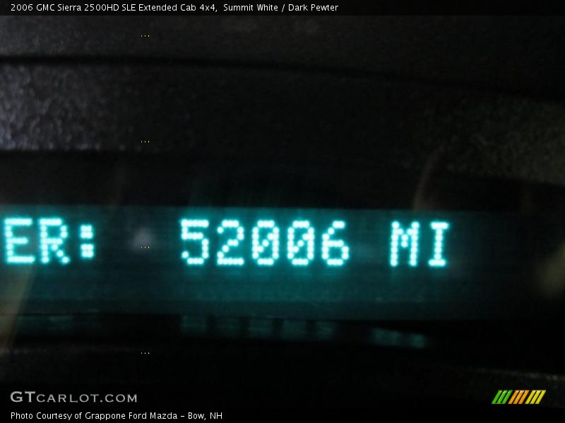 Summit White / Dark Pewter 2006 GMC Sierra 2500HD SLE Extended Cab 4x4
