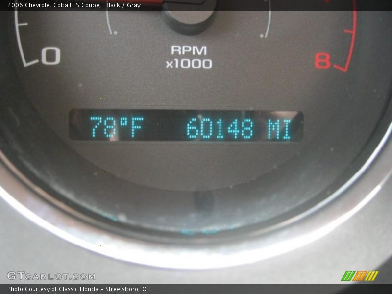 Black / Gray 2006 Chevrolet Cobalt LS Coupe