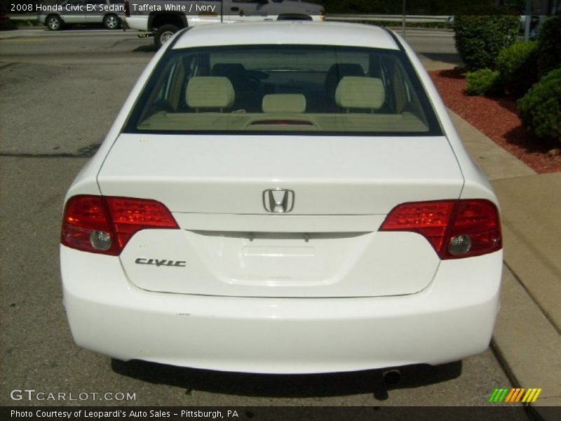 Taffeta White / Ivory 2008 Honda Civic EX Sedan
