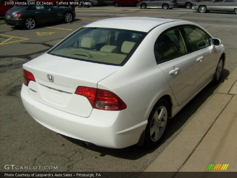Taffeta White / Ivory 2008 Honda Civic EX Sedan