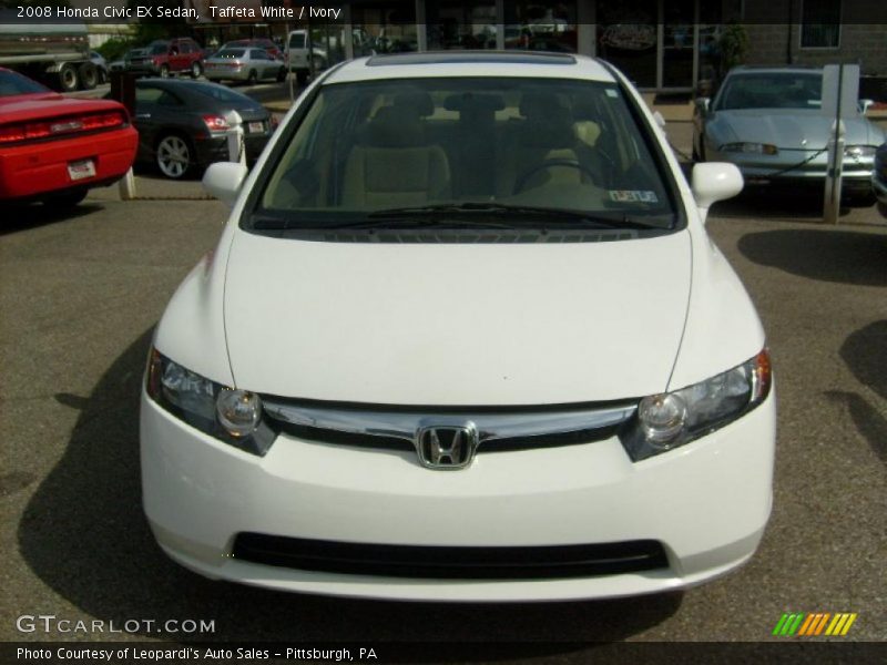 Taffeta White / Ivory 2008 Honda Civic EX Sedan