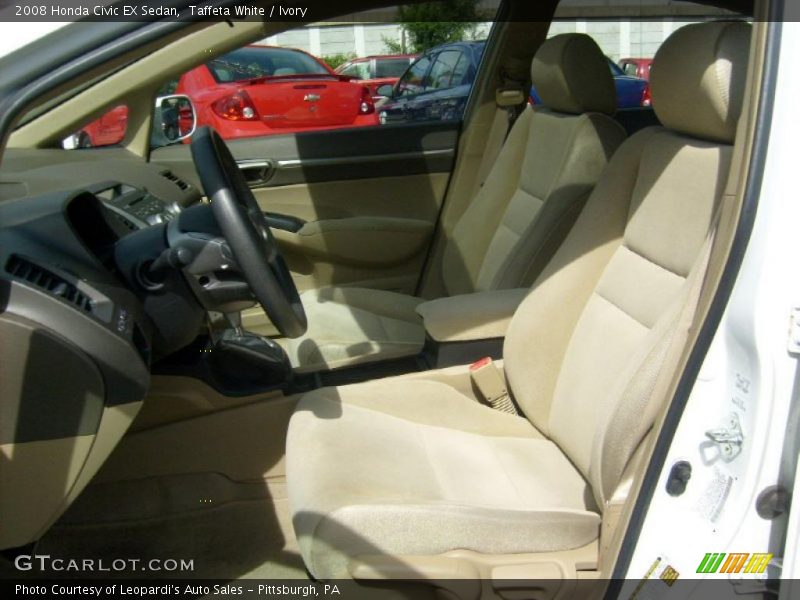 Taffeta White / Ivory 2008 Honda Civic EX Sedan