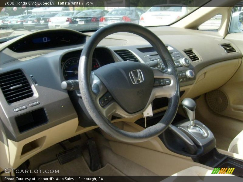Taffeta White / Ivory 2008 Honda Civic EX Sedan