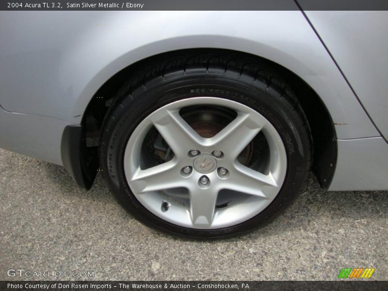 Satin Silver Metallic / Ebony 2004 Acura TL 3.2