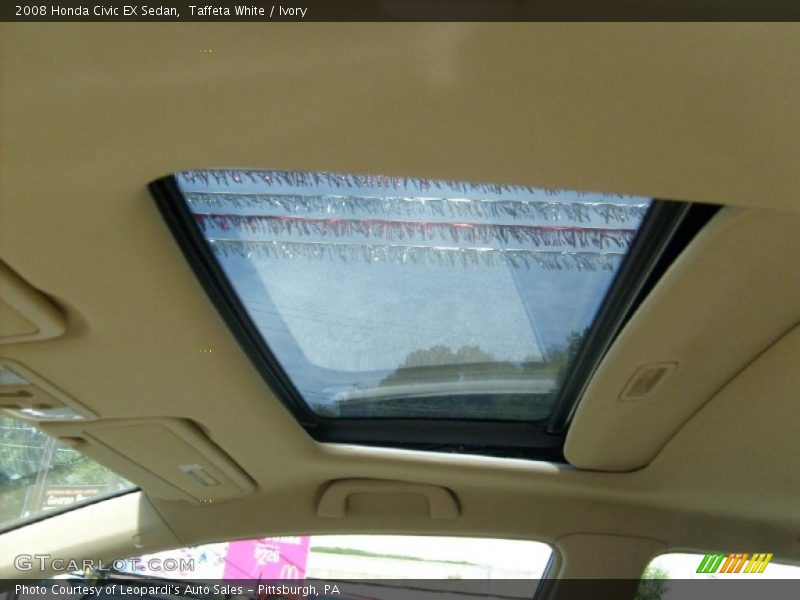 Taffeta White / Ivory 2008 Honda Civic EX Sedan