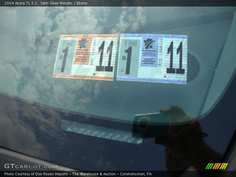 Satin Silver Metallic / Ebony 2004 Acura TL 3.2