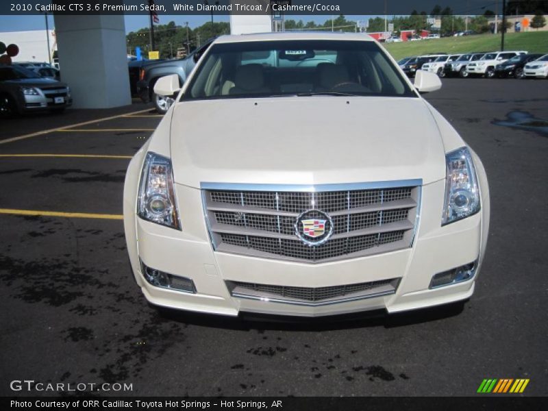 White Diamond Tricoat / Cashmere/Cocoa 2010 Cadillac CTS 3.6 Premium Sedan