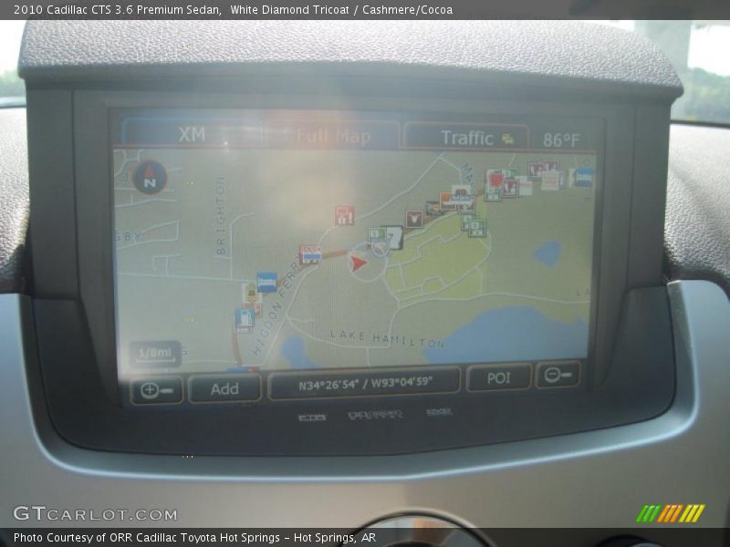 White Diamond Tricoat / Cashmere/Cocoa 2010 Cadillac CTS 3.6 Premium Sedan