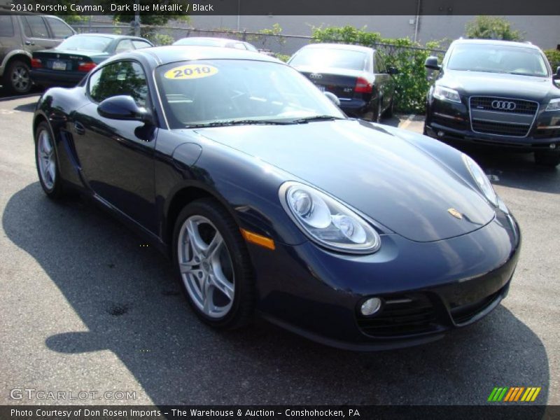 Dark Blue Metallic / Black 2010 Porsche Cayman