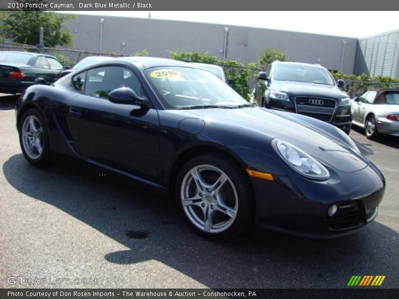 Dark Blue Metallic / Black 2010 Porsche Cayman