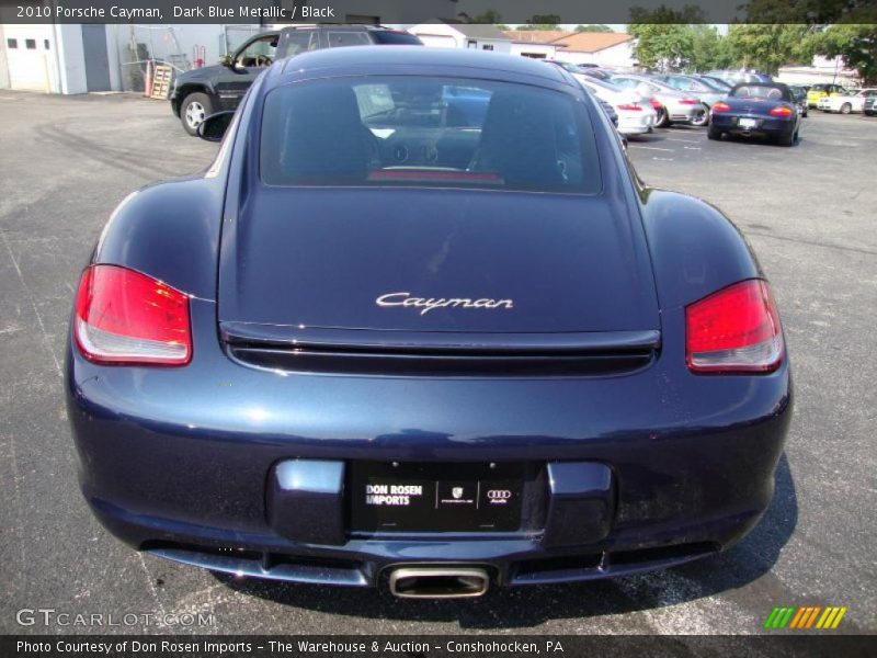Dark Blue Metallic / Black 2010 Porsche Cayman