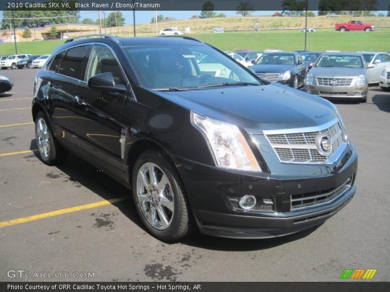 Black Raven / Ebony/Titanium 2010 Cadillac SRX V6