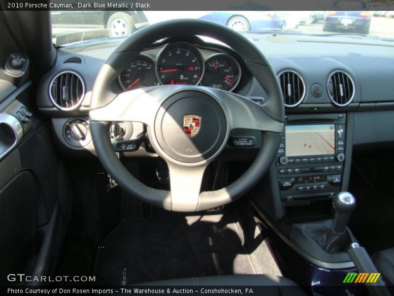 Dark Blue Metallic / Black 2010 Porsche Cayman