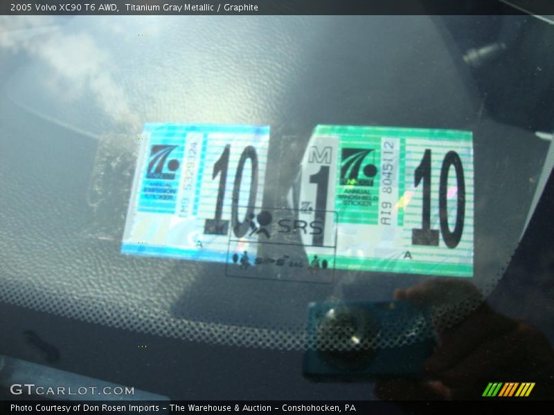 Titanium Gray Metallic / Graphite 2005 Volvo XC90 T6 AWD