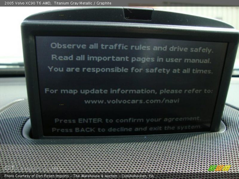 Titanium Gray Metallic / Graphite 2005 Volvo XC90 T6 AWD
