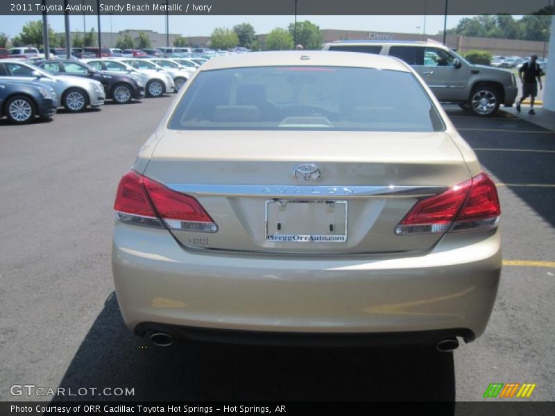 Sandy Beach Metallic / Ivory 2011 Toyota Avalon
