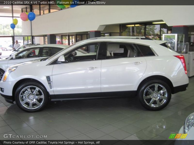 Platinum Ice Tricoat / Shale/Ebony 2010 Cadillac SRX 4 V6 Turbo AWD