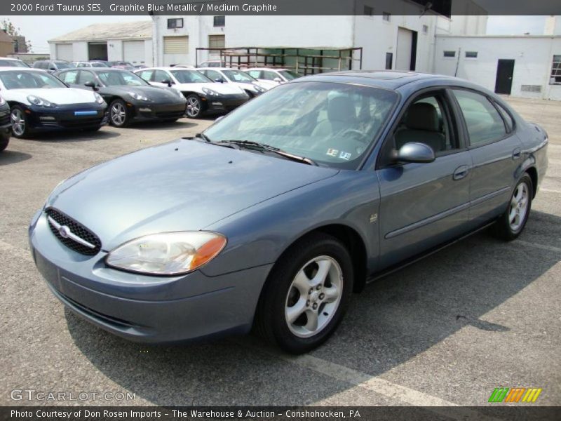 Graphite Blue Metallic / Medium Graphite 2000 Ford Taurus SES