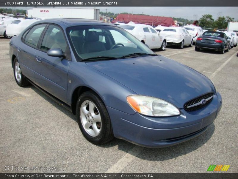 Graphite Blue Metallic / Medium Graphite 2000 Ford Taurus SES
