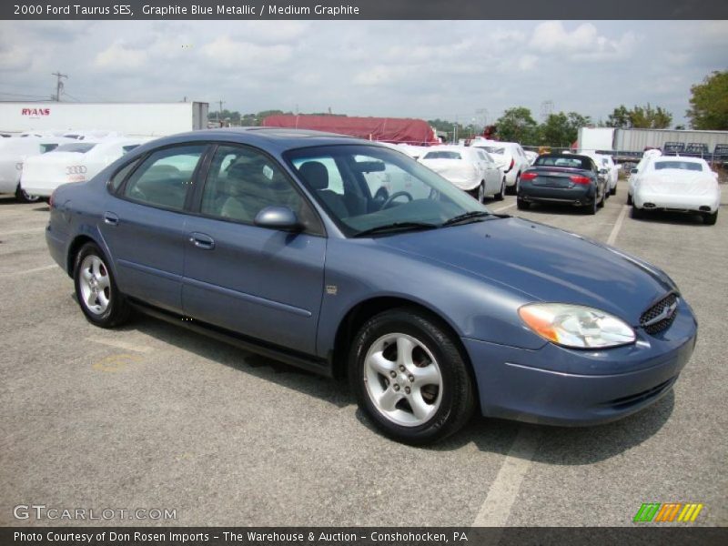 Graphite Blue Metallic / Medium Graphite 2000 Ford Taurus SES