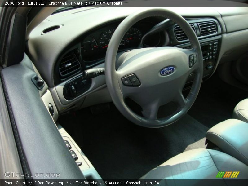 Graphite Blue Metallic / Medium Graphite 2000 Ford Taurus SES
