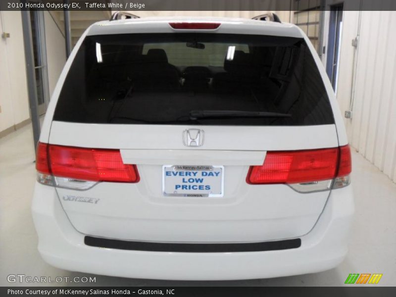 Taffeta White / Beige 2010 Honda Odyssey EX