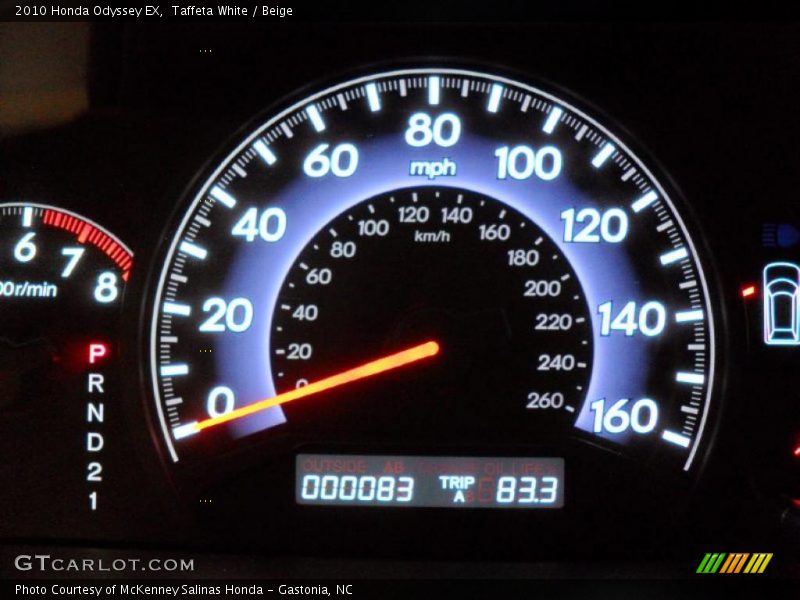 Taffeta White / Beige 2010 Honda Odyssey EX
