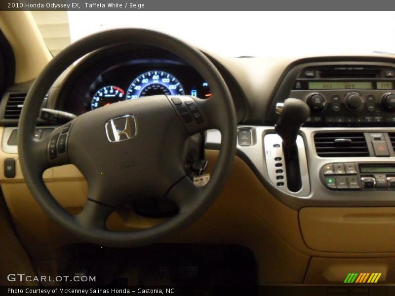 Taffeta White / Beige 2010 Honda Odyssey EX