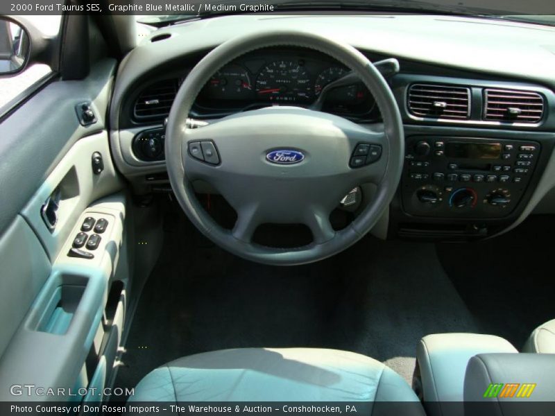 Graphite Blue Metallic / Medium Graphite 2000 Ford Taurus SES