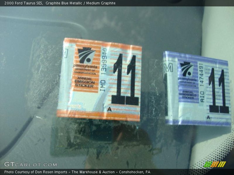 Graphite Blue Metallic / Medium Graphite 2000 Ford Taurus SES