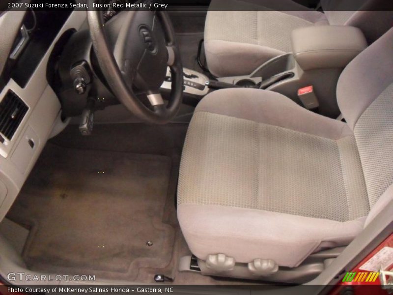Fusion Red Metallic / Grey 2007 Suzuki Forenza Sedan