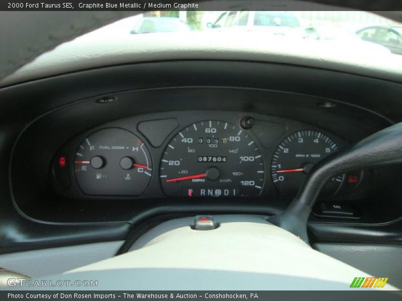 Graphite Blue Metallic / Medium Graphite 2000 Ford Taurus SES