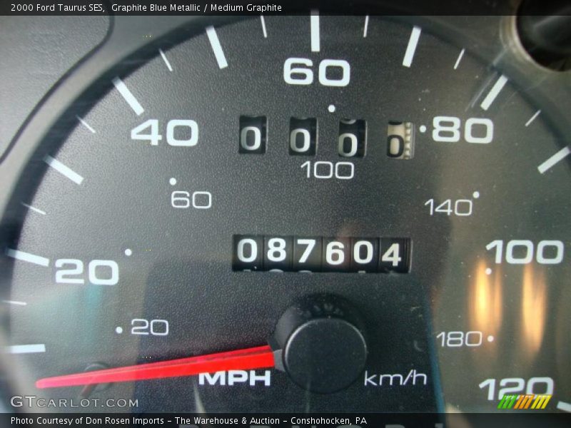 Graphite Blue Metallic / Medium Graphite 2000 Ford Taurus SES