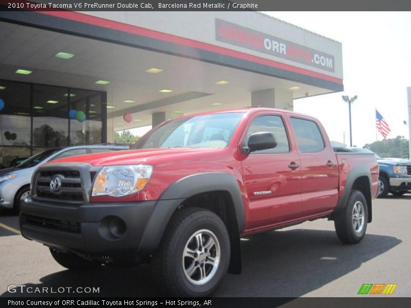 Barcelona Red Metallic / Graphite 2010 Toyota Tacoma V6 PreRunner Double Cab