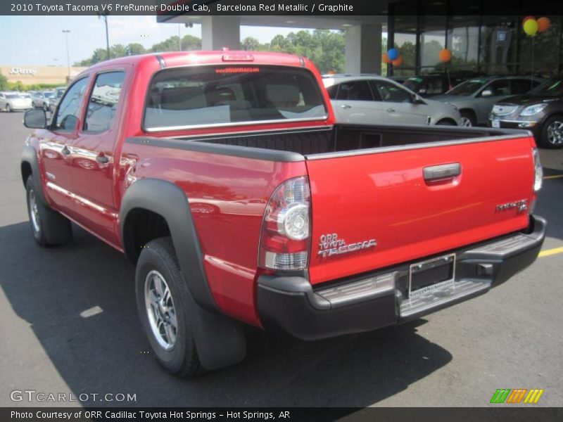 Barcelona Red Metallic / Graphite 2010 Toyota Tacoma V6 PreRunner Double Cab