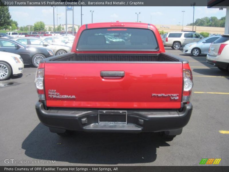 Barcelona Red Metallic / Graphite 2010 Toyota Tacoma V6 PreRunner Double Cab