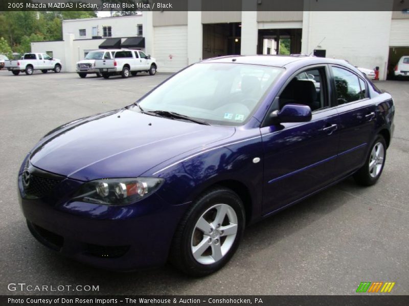 Strato Blue Mica / Black 2005 Mazda MAZDA3 i Sedan