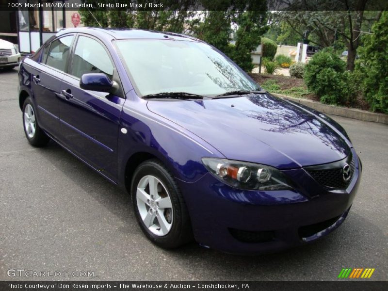 Strato Blue Mica / Black 2005 Mazda MAZDA3 i Sedan
