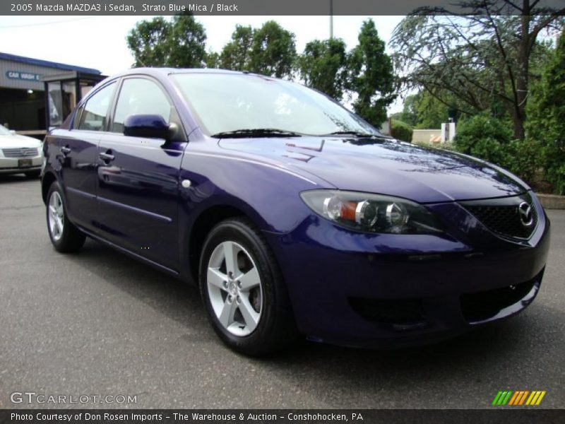 Strato Blue Mica / Black 2005 Mazda MAZDA3 i Sedan