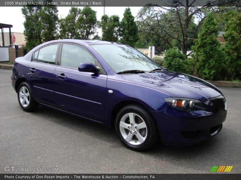 Strato Blue Mica / Black 2005 Mazda MAZDA3 i Sedan