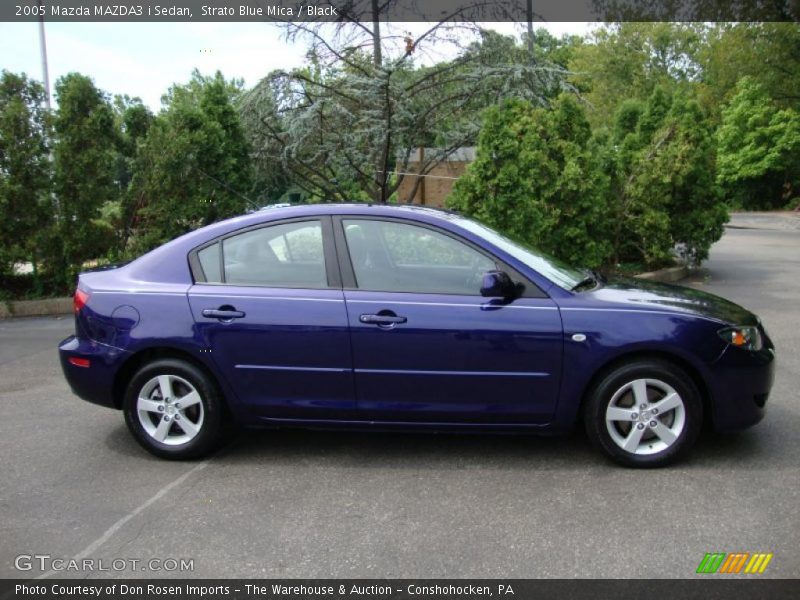 Strato Blue Mica / Black 2005 Mazda MAZDA3 i Sedan