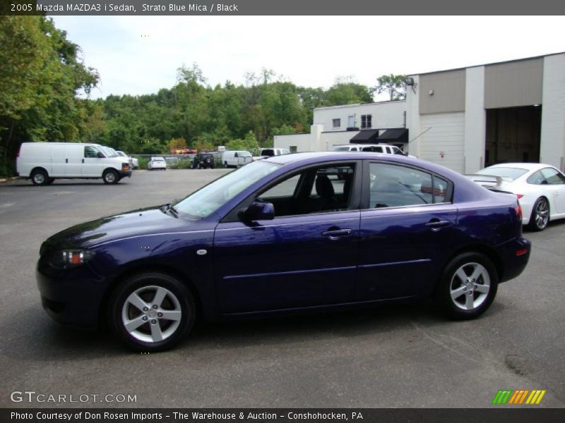Strato Blue Mica / Black 2005 Mazda MAZDA3 i Sedan